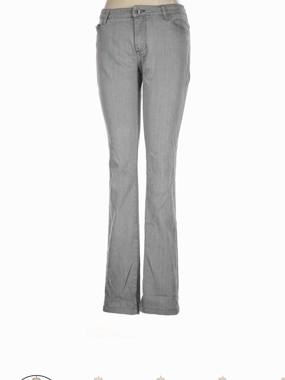 Burberry jeans Light Gray Denim with Logo Plaque